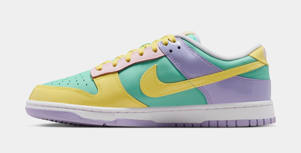 Dunk Low Easter Mens Lifestyle Shoes (Emerald Rise/Yellow Pulse/Hydrangeas)