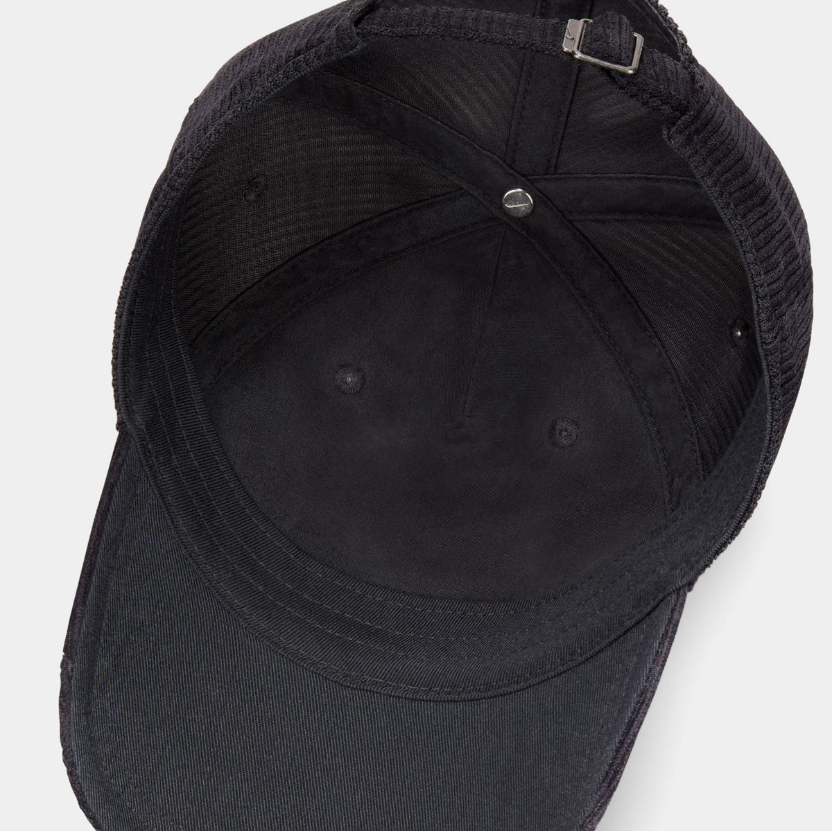 Unstructured Corduroy Cap Mens Hat (Black)