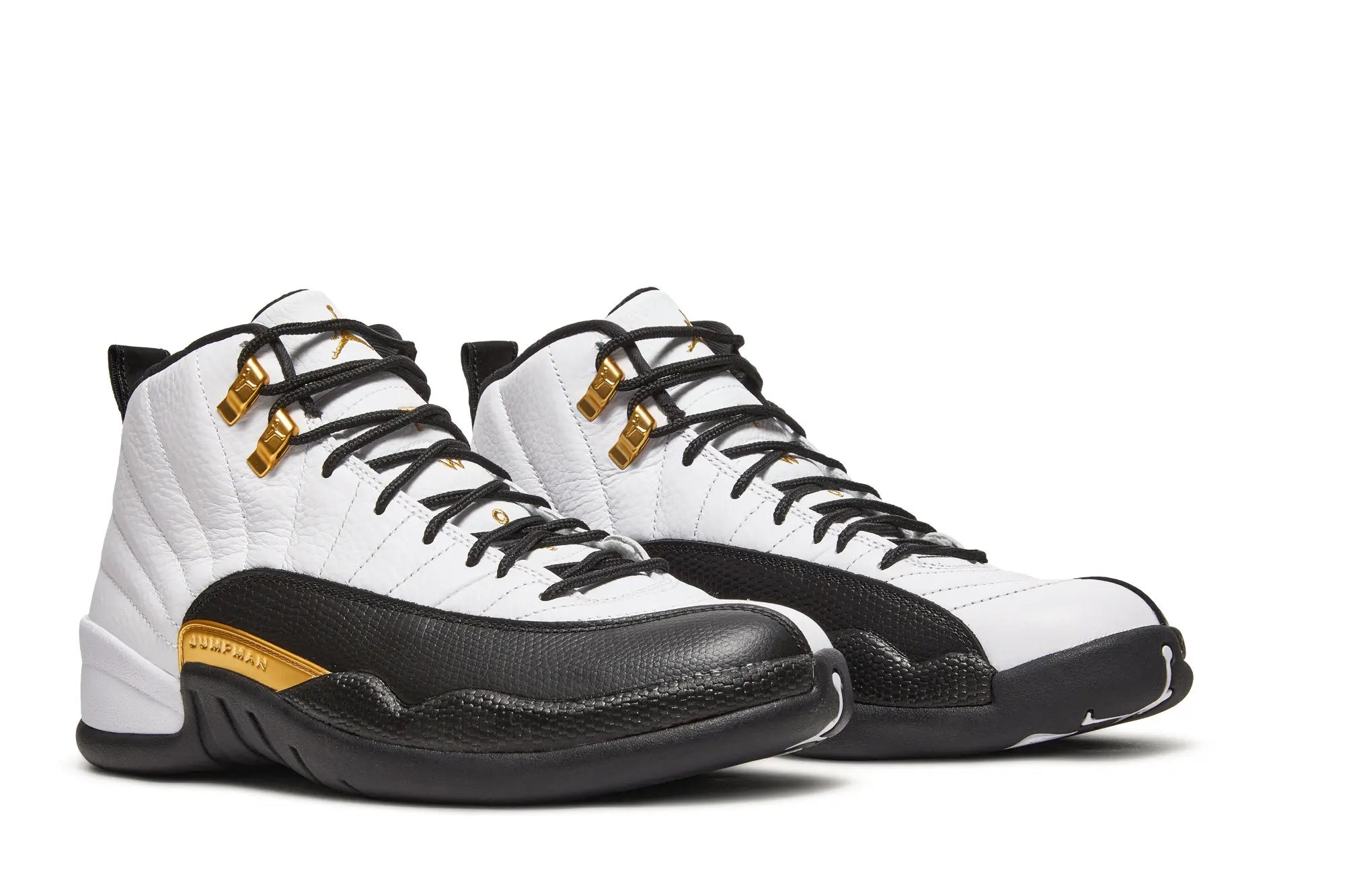 Air Jordan 12 Retro 'Royalty' White Black Metallic Gold