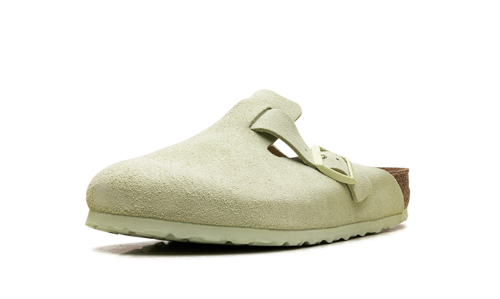 Boston Soft Footbed Suede Leather "Faded Lime" 1027648