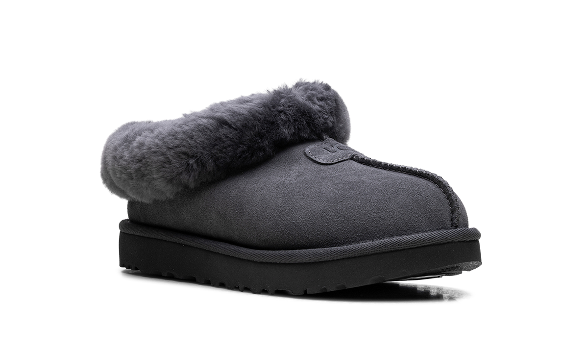 Tazzette Genuine Shearling Collar Slipper WMNS "Obsidian" 1134810 OBS