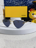 SKY RIMLESS TRIANGLE FRAME SUNGLASSES 566724 IN METAL