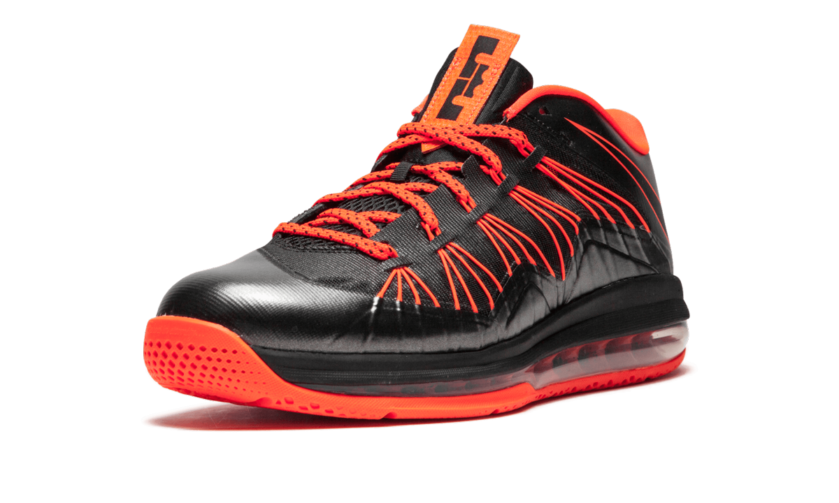 LeBron X Low "Black Total Crimson" 579765 001