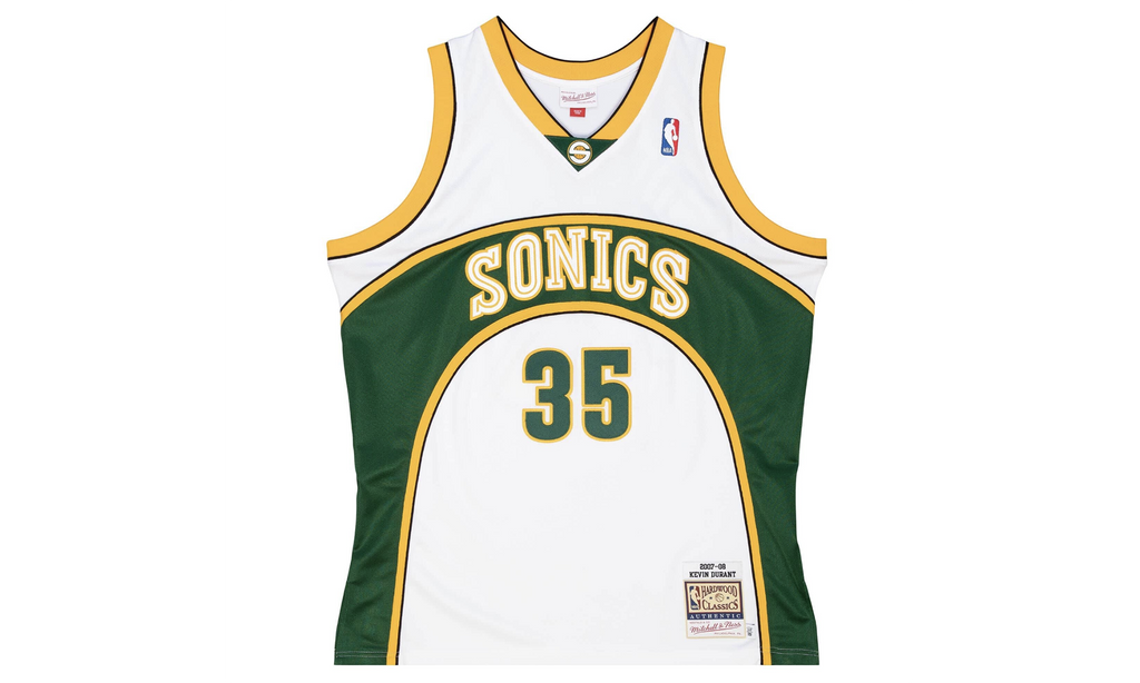 Authentic Jersey "NBA Seattle Supersonics 07 Kevin Durant" AJY4CP19177 SSUWHIT07KDU