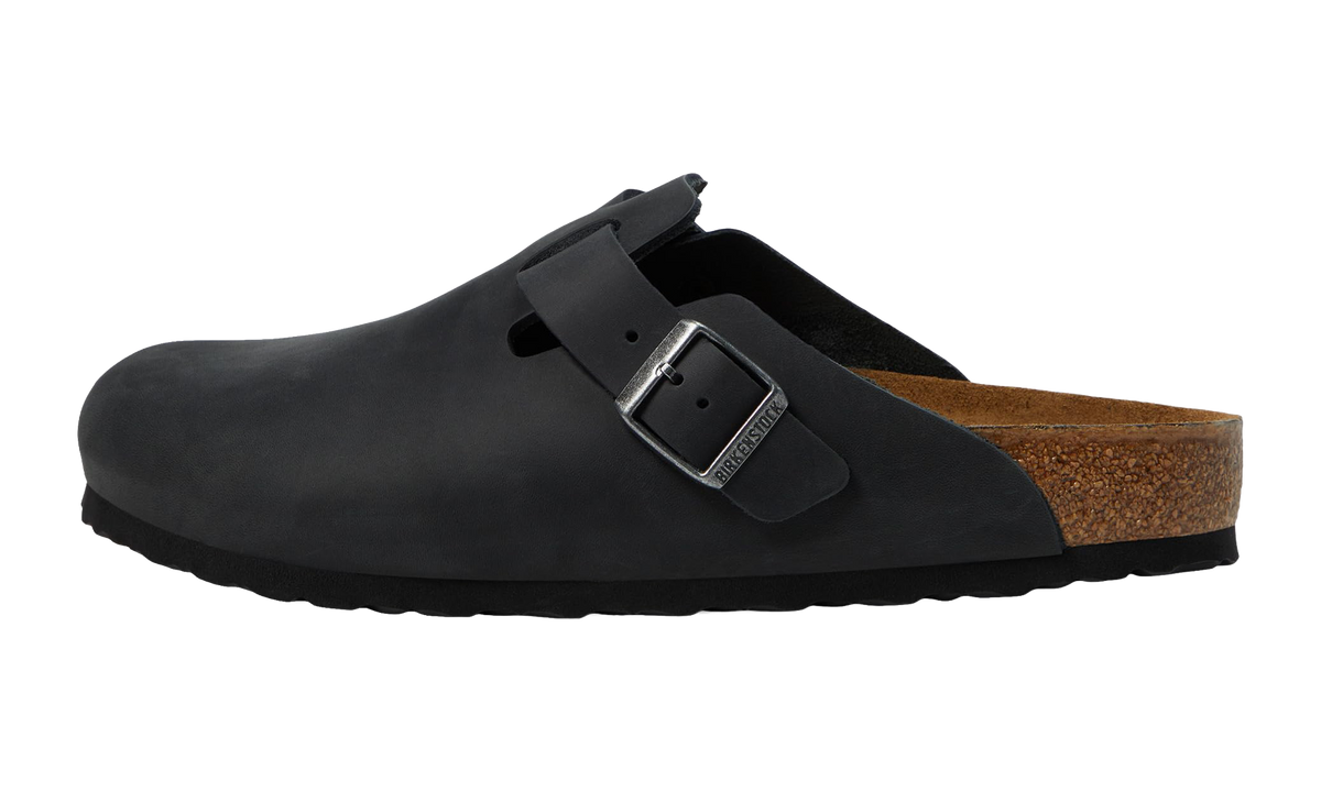 Boston Oiled Leather "Black - Narrow Width" 59463