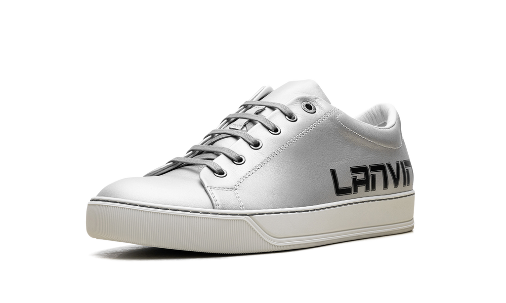 Logo Print Low-Top Sneakers "Metallic Grey" FM SKDBLO LASE A19 138